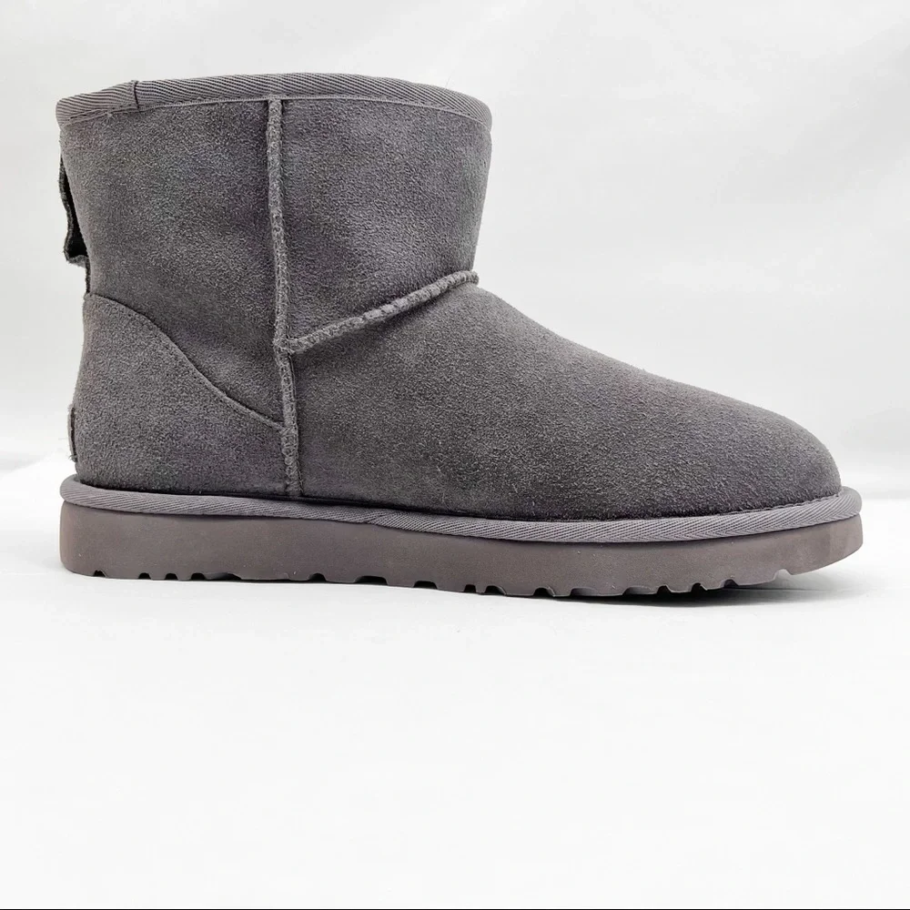 UGG Classic Mini Side Logo Ankle Suede Boots 1122558- Color Shade - Picture 6 of 13